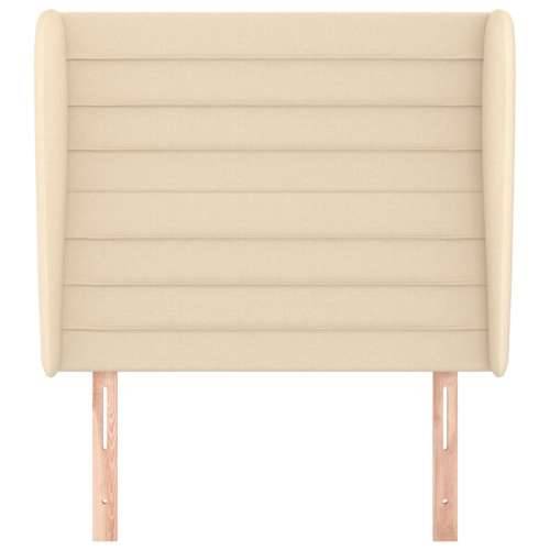 Uzglavlje s ušima krem 93x23x118/128 cm od tkanine - Krema 93 x 23 x 118/128 cm 1 Cijena