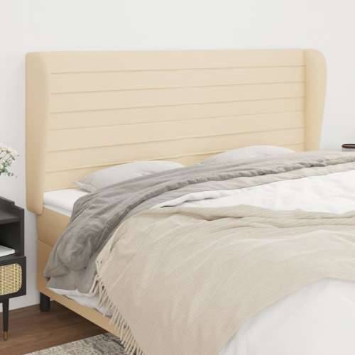 Uzglavlje s ušima krem 203x23x118/128 cm od tkanine - Krema 203 x 23 x 118/128 cm 1 Cijena