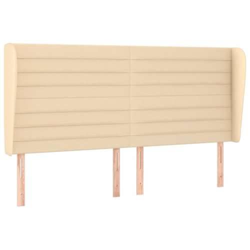 Uzglavlje s ušima krem 203x23x118/128 cm od tkanine - Krema 203 x 23 x 118/128 cm 1 Cijena