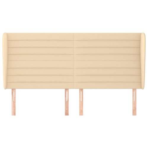 Uzglavlje s ušima krem 203x23x118/128 cm od tkanine - Krema 203 x 23 x 118/128 cm 1 Cijena