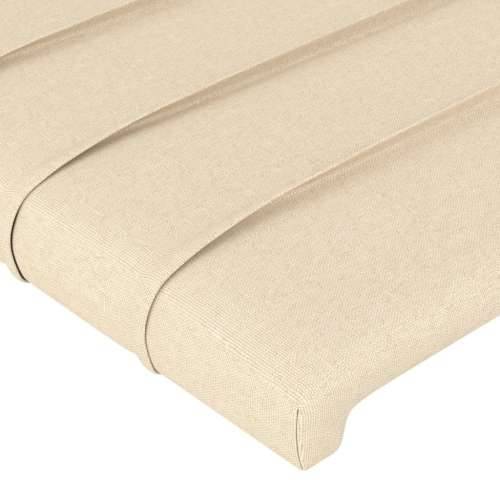 Uzglavlje s ušima krem 203x23x118/128 cm od tkanine - Krema 203 x 23 x 118/128 cm 1 Cijena