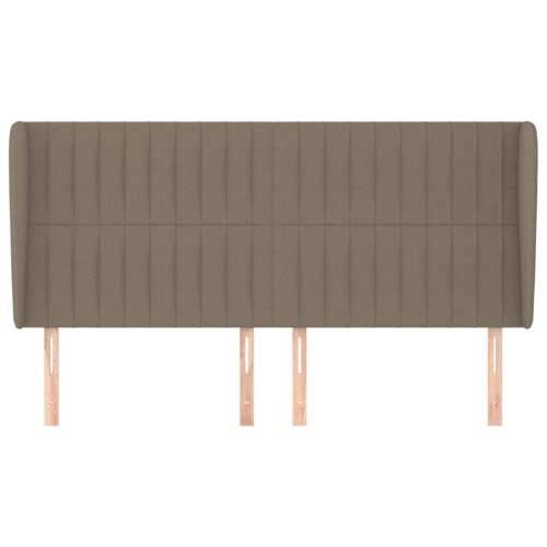 Uzglavlje s ušima smeđesivo 163x23x118/128 cm od tkanine - Sivo-smeđa 163 x 23 x 118/128 cm 1 Cijena