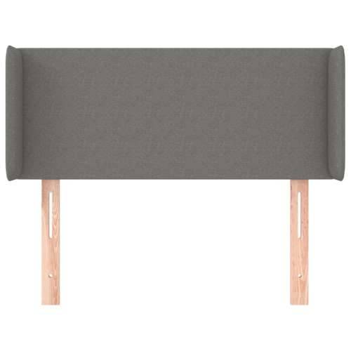 Uzglavlje s ušima tamnosivo 103x16x78/88 cm od tkanine - Tamno siva 103 x 16 x 78/88 cm 1 Cijena