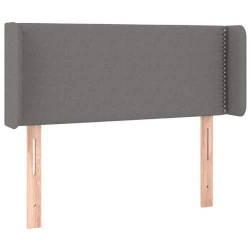 Uzglavlje s ušima tamnosivo 93x16x78/88 cm od tkanine - Tamno siva 93 x 16 x 78/88 cm 1 Cijena