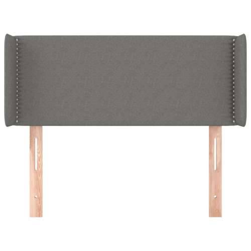 Uzglavlje s ušima tamnosivo 93x16x78/88 cm od tkanine - Tamno siva 93 x 16 x 78/88 cm 1 Cijena