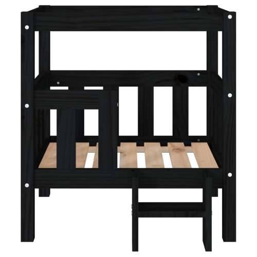 Krevet za pse crna 65,5x43x70 cm od masivne borovine - Crna 65.5 x 43 x 70 cm Cijena