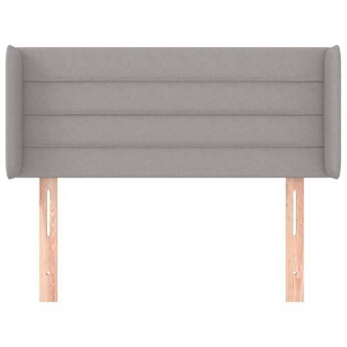Uzglavlje s ušima svjetlosivo 83x16x78/88 cm od tkanine - Svjetlosiva 83 x 16 x 78/88 cm 1 Cijena