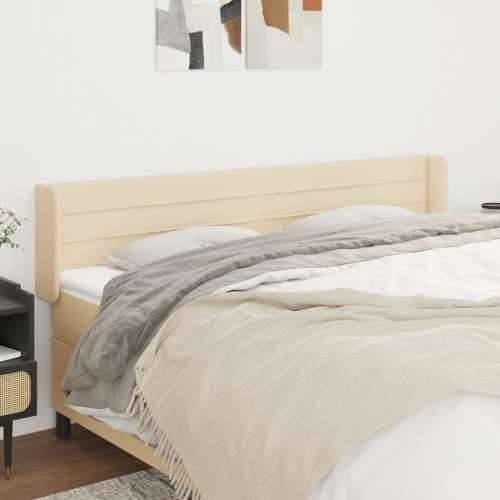 Uzglavlje s ušima krem 183x16x78/88 cm od tkanine - Krema 183 x 16 x 78/88 cm 1 Cijena
