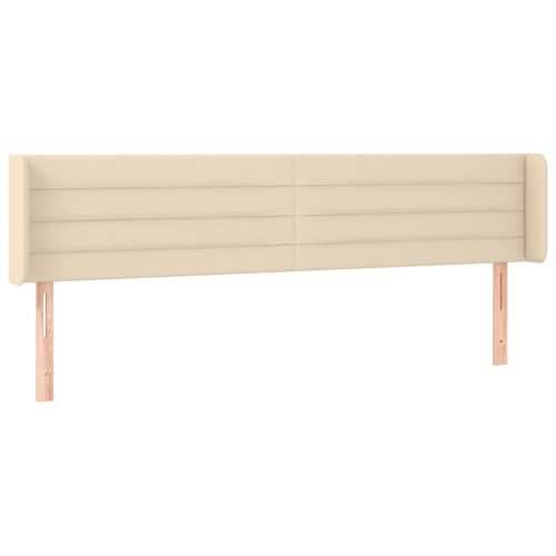 Uzglavlje s ušima krem 183x16x78/88 cm od tkanine - Krema 183 x 16 x 78/88 cm 1 Cijena