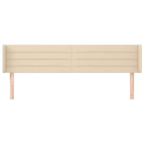 Uzglavlje s ušima krem 183x16x78/88 cm od tkanine - Krema 183 x 16 x 78/88 cm 1 Cijena