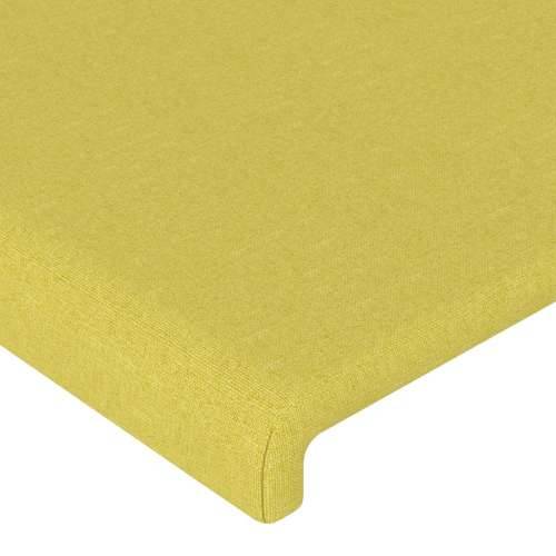 Uzglavlje s ušima zeleno 83x16x118/128 cm od tkanine Cijena