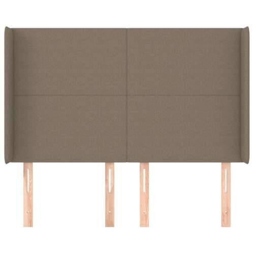 Uzglavlje s ušima smeđesivo 147x16x118/128 cm od tkanine - Sivo-smeđa 147 x 16 x 118/128 cm 1 Cijena