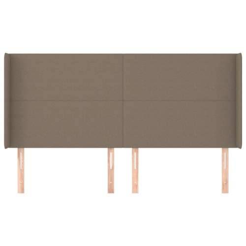 Uzglavlje s ušima smeđesivo 183x16x118/128 cm od tkanine - Sivo-smeđa 183 x 16 x 118/128 cm 1 Cijena