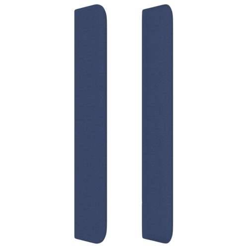 Uzglavlje s ušima plavo 83x16x118/128 cm od tkanine - Plava 83 x 16 x 118/128 cm 1 Cijena
