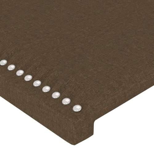 Uzglavlje s ušima tamnosmeđe 203x16x118/128 cm od tkanine - Tamno smeđa 203 x 16 x 118/128 cm 1 Cijena