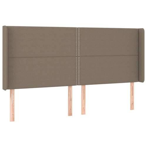 Uzglavlje s ušima smeđesivo 203x16x118/128 cm od tkanine - Sivo-smeđa 203 x 16 x 118/128 cm 1 Cijena