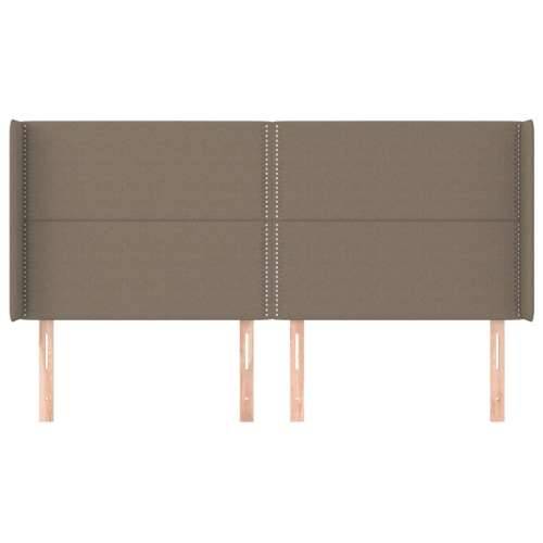 Uzglavlje s ušima smeđesivo 203x16x118/128 cm od tkanine - Sivo-smeđa 203 x 16 x 118/128 cm 1 Cijena