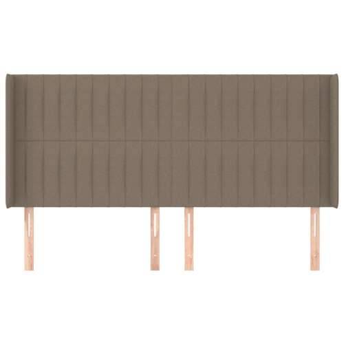 Uzglavlje s ušima smeđesivo 163x16x118/128 cm od tkanine - Sivo-smeđa 163 x 16 x 118/128 cm 1 Cijena