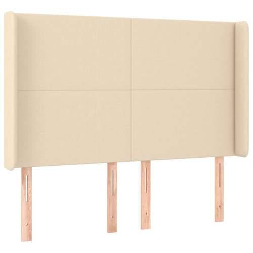 Uzglavlje s ušima krem 147x16x118/128 cm od tkanine - Krema 147 x 16 x 118/128 cm 1 Cijena