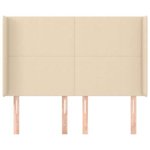Uzglavlje s ušima krem 147x16x118/128 cm od tkanine - Krema 147 x 16 x 118/128 cm 1 Cijena