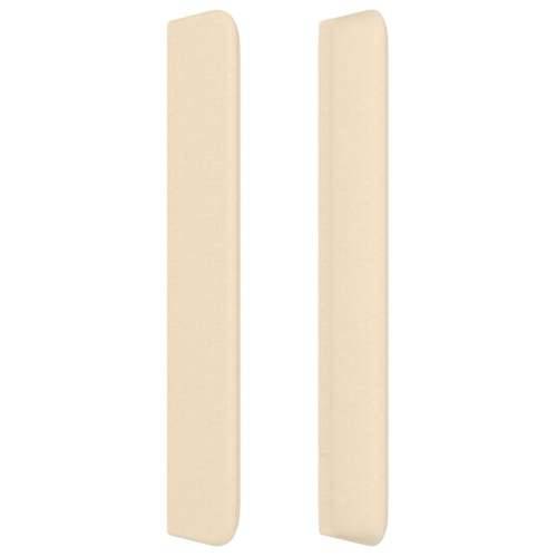 Uzglavlje s ušima krem 93x16x118/128 cm od tkanine - Krema 93 x 16 x 118/128 cm 1 Cijena