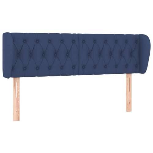 Uzglavlje s ušima plavo 163x23x78/88 cm od tkanine - Plava 163 x 23 x 78/88 cm 1 Cijena