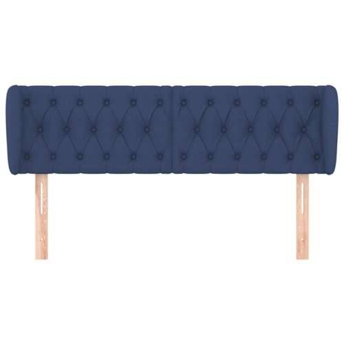 Uzglavlje s ušima plavo 163x23x78/88 cm od tkanine - Plava 163 x 23 x 78/88 cm 1 Cijena