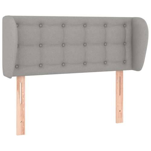Uzglavlje s ušima svjetlosivo 83x23x78/88 cm od tkanine - Svjetlosiva 83 x 23 x 78/88 cm 1 Cijena