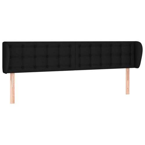 Uzglavlje s ušima crno 163x23x78/88 cm od tkanine - Crna 163 x 23 x 78/88 cm 1 Cijena