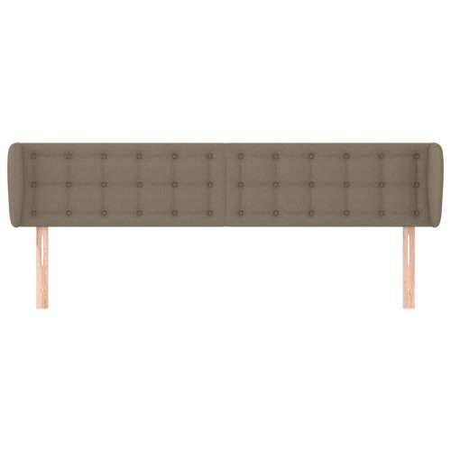 Uzglavlje s ušima smeđesivo 203x23x78/88 cm od tkanine - Sivo-smeđa 203 x 23 x 78/88 cm 1 Cijena