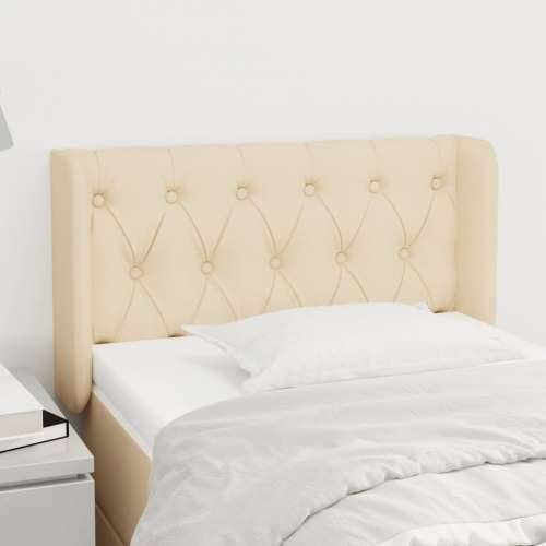 Uzglavlje s ušima krem 83x16x78/88 cm od tkanine - Krema 83 x 16 x 78/88 cm 1 Cijena