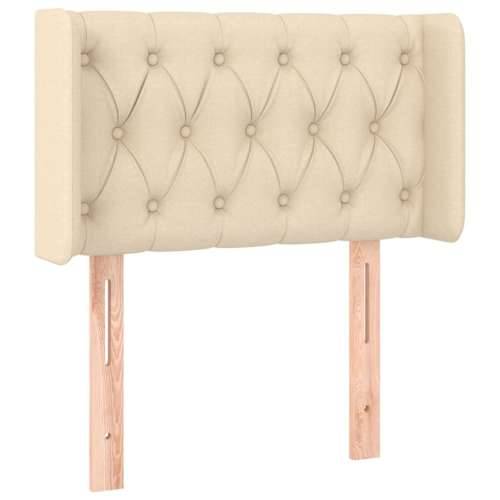 Uzglavlje s ušima krem 83x16x78/88 cm od tkanine - Krema 83 x 16 x 78/88 cm 1 Cijena