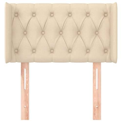 Uzglavlje s ušima krem 83x16x78/88 cm od tkanine - Krema 83 x 16 x 78/88 cm 1 Cijena