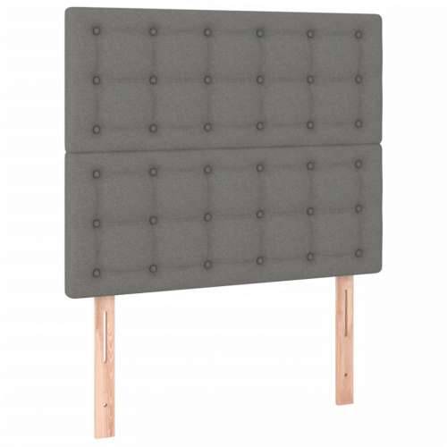 Okvir kreveta bez madraca tamnosivi 100x200 cm od tkanine - Tamno siva 100 x 200 cm gumbi Cijena