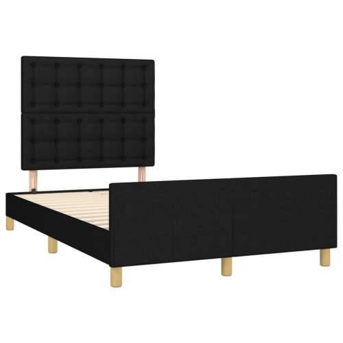 Okvir kreveta bez madraca crni 120 x 200 cm od tkanine - Crna 120 x 200 cm gumbi Cijena