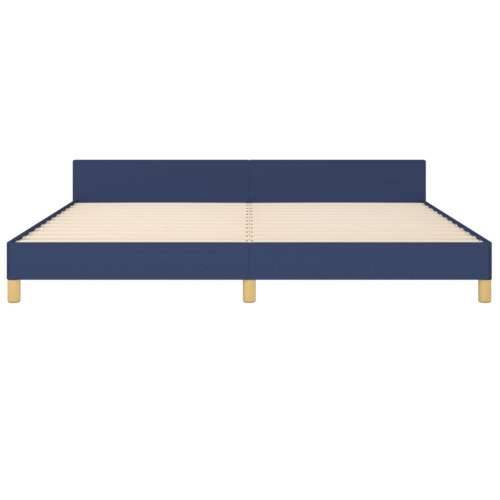 Okvir za krevet bez madraca plavi 200x200 cm od tkanine - Plava 200 x 200 cm gumbi Cijena