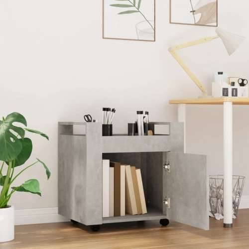 Kolica za radni stol boja betona 60x45x60 cm konstruirano drvo - Beton siva Cijena