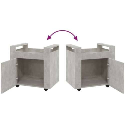 Kolica za radni stol boja betona 60x45x60 cm konstruirano drvo - Beton siva Cijena