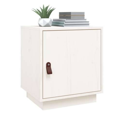 Noćni ormarići 2 kom bijeli 40 x 34 x 45 cm od masivne borovine - Bijela 2 Cijena