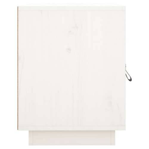 Noćni ormarići 2 kom bijeli 40 x 34 x 45 cm od masivne borovine - Bijela 2 Cijena