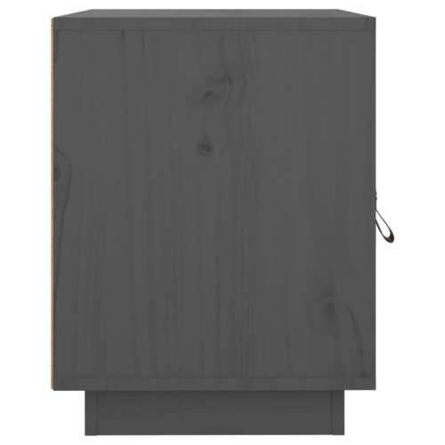 Noćni ormarići 2 kom sivi 40 x 34 x 45 cm od masivne borovine - Siva 2 Cijena
