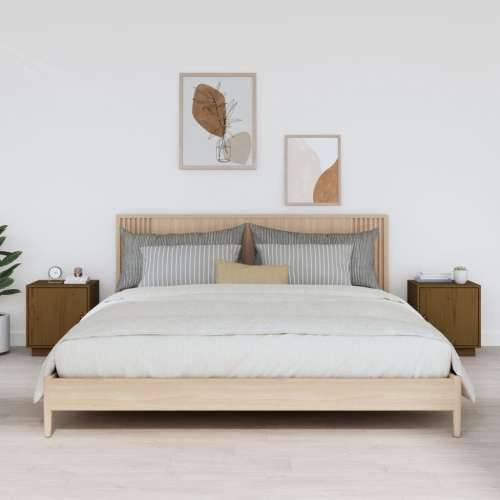 Noćni ormarići 2 kom boja meda 40x34x45 cm od masivne borovine - boja meda 2 Cijena