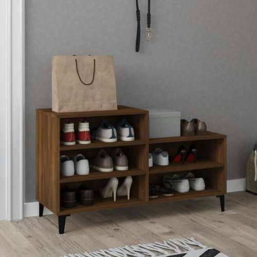 Ormarić za cipele boja hrasta 102x36x60 cm konstruirano drvo - Smeđi hrast 1 Cijena