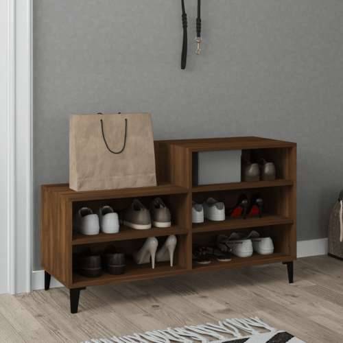 Ormarić za cipele boja hrasta 102x36x60 cm konstruirano drvo - Smeđi hrast 1 Cijena