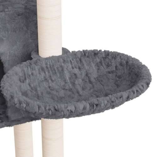 Penjalica za mačke - Kuća za mačke - Grebalica sa stupovima za grebanje tamnosiva 108,5 cm - Tamno siva Cijena