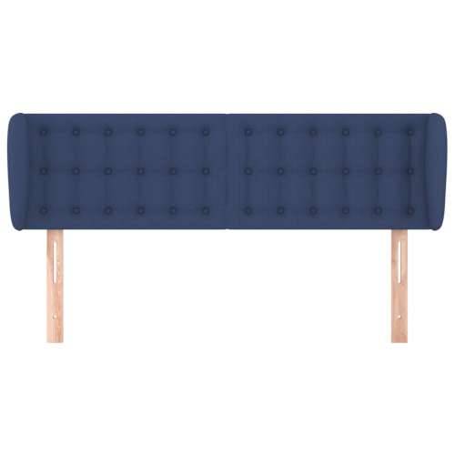 Uzglavlje s ušima plavo 147x23x78/88 cm od tkanine - Plava 147 x 23 x 78/88 cm 1 Cijena