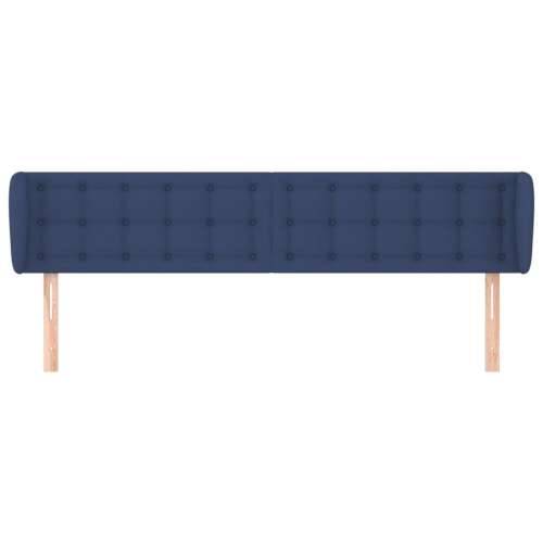 Uzglavlje s ušima plavo 183x23x78/88 cm od tkanine - Plava 183 x 23 x 78/88 cm 1 Cijena