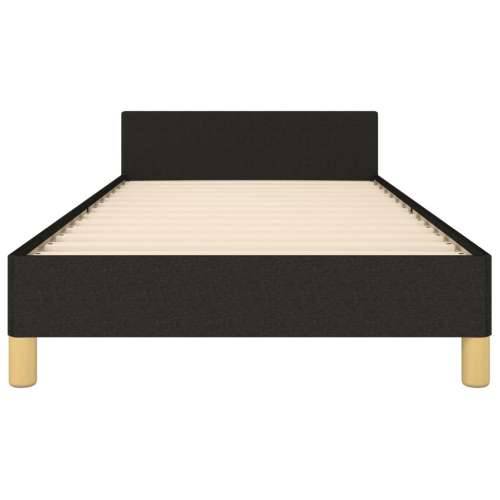 Okvir za krevet s uzglavljem crni 90x200 cm od tkanine - Crna 90 x 200 cm gumbi Cijena