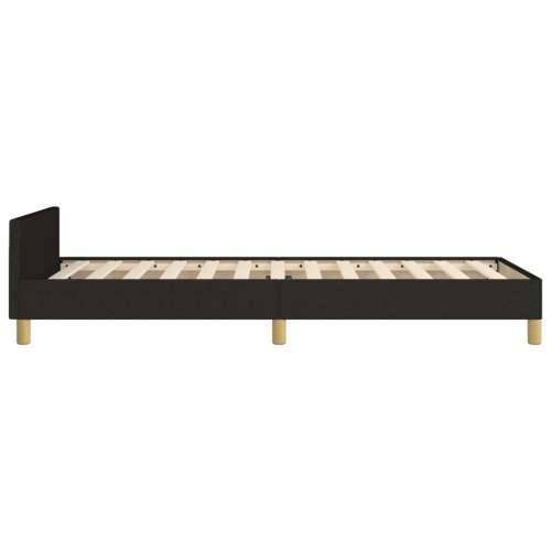 Okvir za krevet s uzglavljem crni 90x200 cm od tkanine - Crna 90 x 200 cm gumbi Cijena