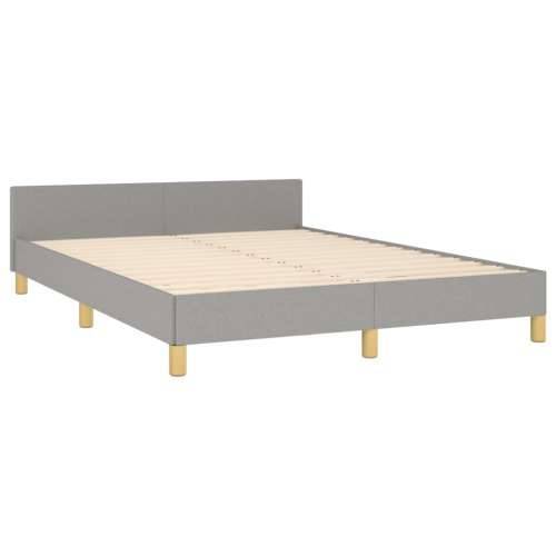 Okvir za krevet bez madraca svjetlosivi 140x200 cm od tkanine - Svjetlosiva 140 x 200 cm gumbi Cijena